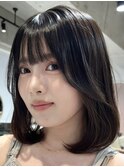 タンバルモリ/ボブ/縮毛矯正/髪質改善/シースルーバング
