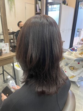 バセット バイ アルター 鎌取店(basset by aL-ter) ミディアムレイヤー×バイオレットカラー