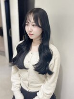 ヴェイナゴヤ(VEYY. nagoya) ブルーブラック/ブリーチなし/韓国ヘア/前髪/顔まわり/シースル