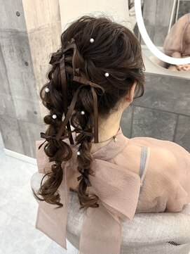 クラン 北新地店(Clan) あみおろしポニー/北新地ヘアセット