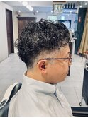 【40代 男性】ロンドンミディアムパーマ（大宮/バーバー）