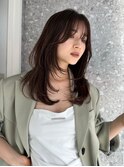 原宿ブリーチなしダブルカラーピンクベージュミディアムボブ20代