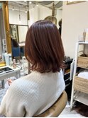 イメチェン外ハネボブ美髪ワイドバング顔周りレイヤーカット