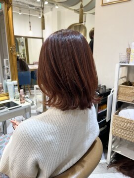 ロンドアベニール 北千住(Lond avenir) イメチェン外ハネボブ美髪ワイドバング顔周りレイヤーカット