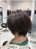 20代30代40代50代小顔ボブ丸みショートハンサムショート
