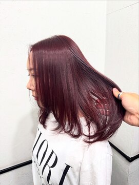 ラグナ(LAGUNA) ボルドーワインレッド/ミディアム/ブリーチなしダブルカラー