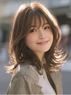 アルトリスト(Altruist Aging×HAIR&SPA) ★ダークアッシュ大人ガーリーボブ着物ミディアムレイヤーカット