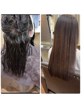 ネコ 稲毛(neco) 【稲毛】髪質改善縮毛矯正　before &after