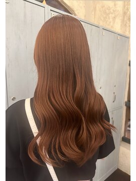 ブリーチあり☆アプリコットオレンジ