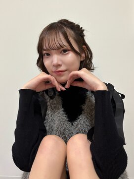 ショコラブラウン×外ハネアレンジ