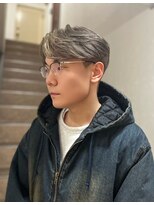 ソイクフ 高田馬場店(SOY-KUFU) 20代30代40代◎刈り上げセンターパートグレージュハイトーン