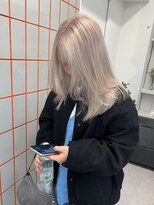 PELE原宿/ブリーチなしダブルカラー/ハイトーン/ケアブリーチ【３月上旬OPEN(予定)】&nbsp;着物ヘア/大人ガーリー/ダークアッシュ/似合わせカット/原宿