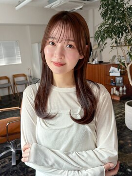 ガーランドギンザ(Garland Ginza) セミロングレイヤーミディアムレイヤー顔まわり前髪シースルー