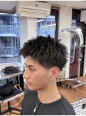 MEN’S/サーフカール/刈り上げセンターパート/表参道駅