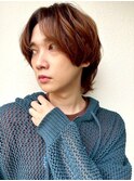 フェザーパーマ/リバースセンターパート/メンズパーマp大宮