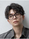 メンズカット無造作黒髪スパイキーショート刈り上げビジネス流行