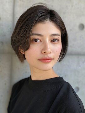 赤れんがアネックス(ANNEX) 40代/50代/60代ひし形小顔ショートボブ絶壁解消レイヤーカット
