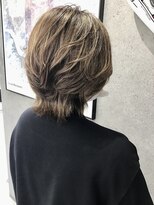 パーセント(percent)&nbsp;ハイライトグレージュ/ウルフカット/メッシュ/枚方市駅