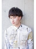 柄シャツXパーマ