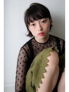 レス 伏見(LESS) <LESS>毛先だけパーマで収まるクリアなショートボブ★伏見/