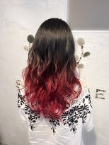 シュパーブ(SUPERBE) ブラック&レッド☆グレード-ションカラー