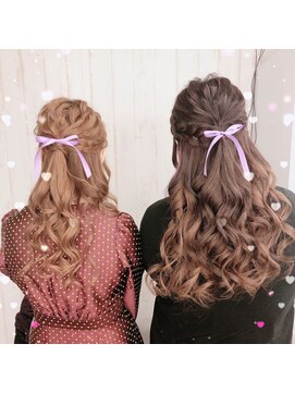 ボア トウキョウ(Voix Tokyo) あみこみハーフアップ