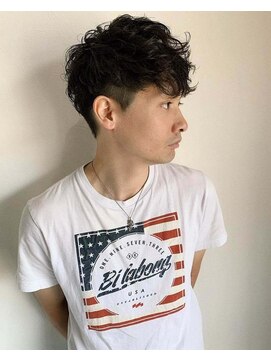 ヘアーデザイン ルシア(Hair Design Lucia) ツーブロック無造作ショート×くしゃツイストパーマ