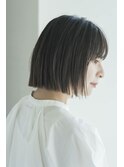 20代30代大人かわいいうる艶髪抜け感ヘア切りっぱなしミディアム