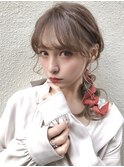 【juu.】シースルー前髪×フォギーベージュ