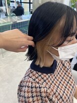 ロンドルーチェ 心斎橋(Lond luce)&nbsp;ダークアッシュ/ミディアムレイヤーカット［髪質改善/縮毛矯正］