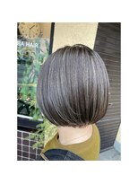 アオゾラヘアー フジサキグウ(AOZORA HAIR FUJISAKIGU) 大人ハイライト×グレージュ