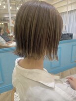 ロンド レグリーズ 立川(Lond leglise)&nbsp;ミニボブ/タッセルボブ/グレージュ/顔周り/フェイスレイヤー