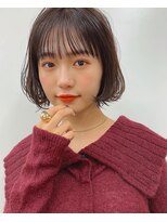 サンドシーン(sand scene)&nbsp;20代30代40代丸みショートボブマッシュ前下がりレイヤー