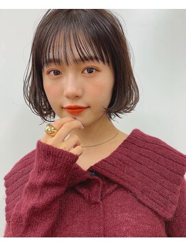 サンドシーン(sand scene) 20代30代40代丸みショートボブマッシュ前下がりレイヤー