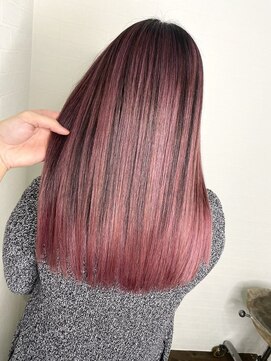 ユートピア(U topia) バレイヤージュ/ピンクカラー/ハイライト