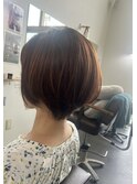 ショートボブ×ハイライト