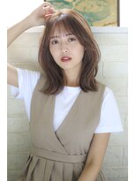 ガーランド (Garland)&nbsp;ピンクベージュ/ウルフ/くびれ/前髪/インナーグレージュ/表参道