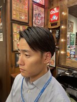 ヘアーデザイン スワロー(hair design Swallow) メンズ　七三ツーブロック