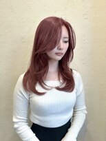 ユニコ(unico)&nbsp;韓国風/レイヤー/ハイトーン/ピンク/髪質改善