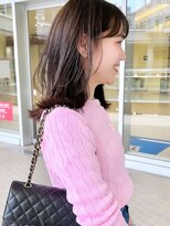 ケーツー あべのキューズモ－ル店(K-two)&nbsp;ミディアムレイヤーカット*レイヤーカット*ベージュカラー