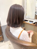 ネオリーブアイム 横浜西口店(Neolive aim)&nbsp;ピンクベージュ ワンカールボブ 艶髪【横浜】k