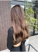 ☆バレイヤージュ×ベージュカラー☆