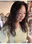 ロングウェーブパーマ
