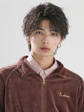 オーシャントーキョー 原宿(OCEAN TOKYO) 波巻きパーマメンズツイストスパイラルパーマセンターパート