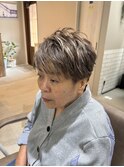 ブリーチハイライト＆白髪ぼかし