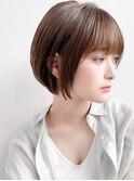 ♪大人ショートボブ丸みショートカットマッシュショート前髪あり