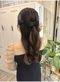 結婚式お呼ばれ/同窓会/ハーフアップ/ヘアアレンジ/ヘアセット