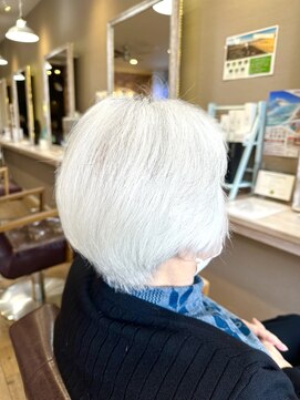 ヘアーメイクロージー 八軒店 (HAIR MAKE ROSY) カットカラー白髪染め白髪ぼかしハイライトメッシュリタッチ八軒