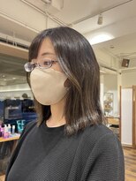 クラップス 杉田店(CLAPS)&nbsp;オリーブブラウンカラー/ブリーチなし/顔まわりレイヤー