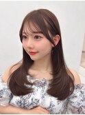 顔まわりカット　顔まわりサイドバング似合わせレイヤーカット